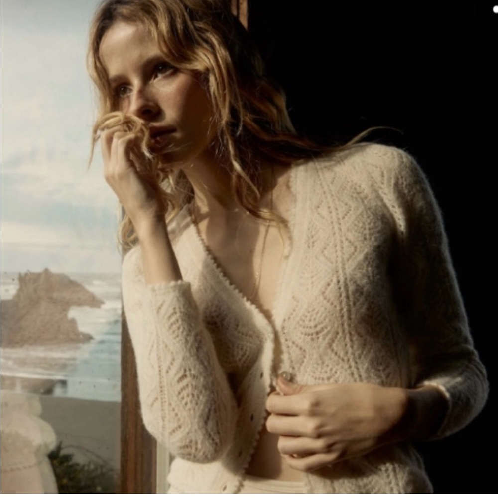 NWT DOEN Chandel cardigan in jasmine flower XS